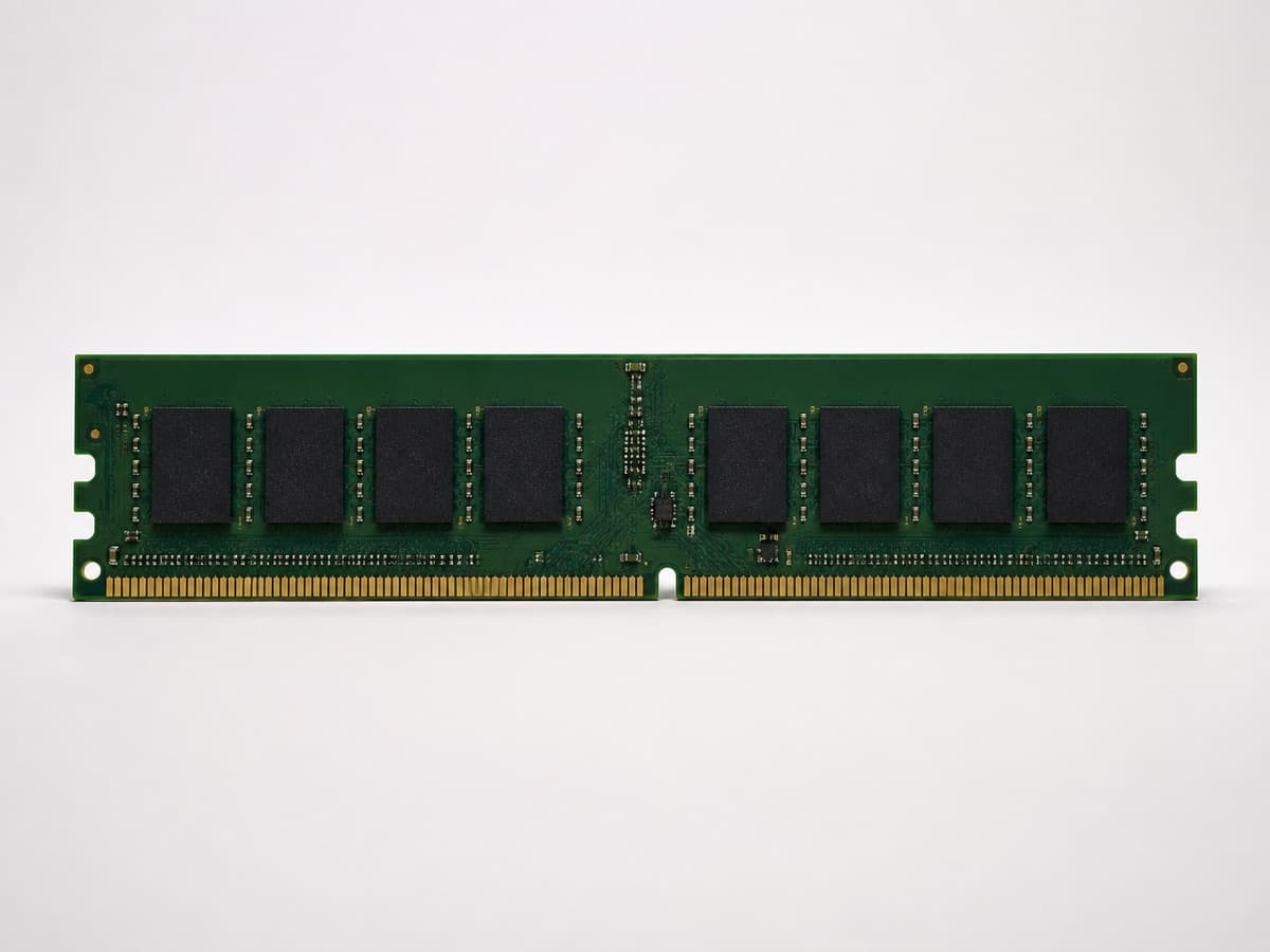 Front view of a memory module